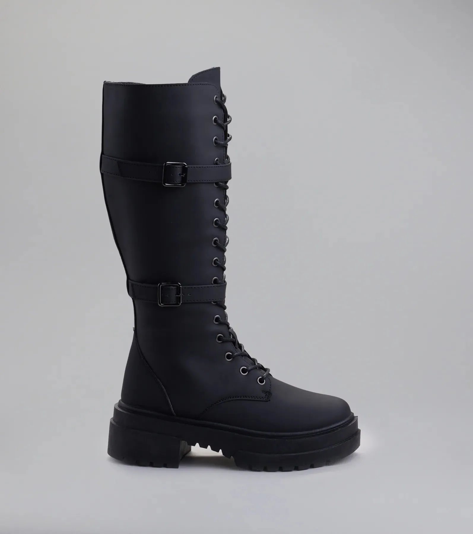 Serve and Slay Under The Knee Combat Boots sold by Windsor product image thumbnail 3