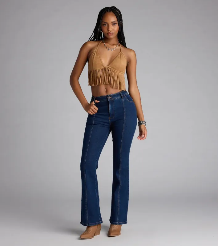 Such A Firecracker Mid-Rise Star Pocket Denim Jeans sold by Windsor