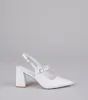 Point Made Buckle Strap Sling-Back Pumps sold by Windsor
