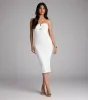 Sweetheart Status Tube Midi Dress sold by Windsor