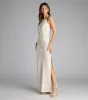 Coastal Chic Linen Halter Maxi Dress sold by Windsor
