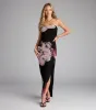Midnight In Bloom Floral Slit Maxi Dress sold by Windsor
