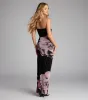 Midnight In Bloom Floral Slit Maxi Dress sold by Windsor