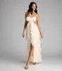 Ruffle and Ready Chiffon Halter Maxi Dress sold by Windsor