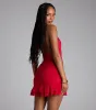 Flirt First, Apologize Later Halter Mini Dress sold by Windsor