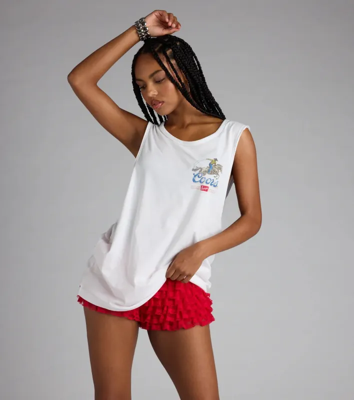 Coors Light ® Western Oversized Graphic Tank Top sold by Windsor