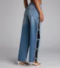 Tied Up in Denim Bow Mid-Rise Denim Jeans sold by Windsor
