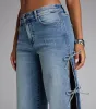 Tied Up in Denim Bow Mid-Rise Denim Jeans sold by Windsor