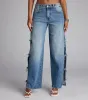 Tied Up in Denim Bow Mid-Rise Denim Jeans sold by Windsor