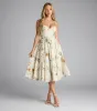 Garden Party Goals Floral Corset A-Line Midi Dress sold by Windsor