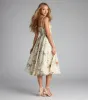Garden Party Goals Floral Corset A-Line Midi Dress sold by Windsor