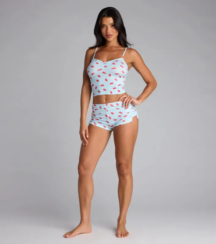 Sweet Dreams and Popsicle Prints Pajama Shorts sold by Windsor