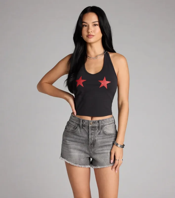 Star Of The Show Halter Crop Top sold by Windsor