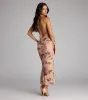 Crush Worthy Floral Mesh Halter Midi Dress sold by Windsor