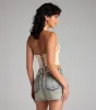 Charming Drama Plunge Halter Corset Top sold by Windsor