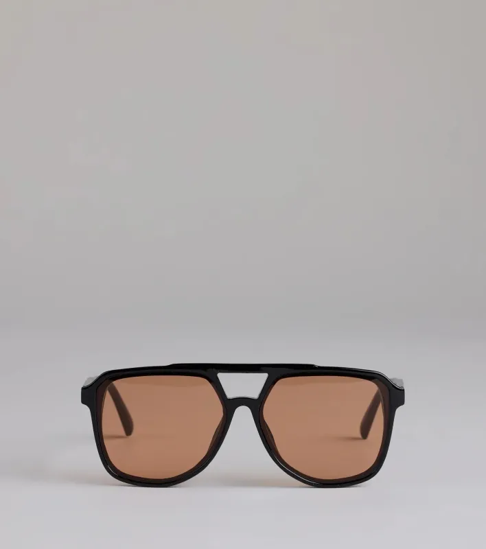 Eyes On Me Oversized Aviator Sunglasses sold by Windsor