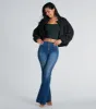 All Buttoned Up High-Rise Flare Denim Jeans sold by Windsor