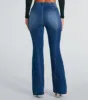 All Buttoned Up High-Rise Flare Denim Jeans sold by Windsor
