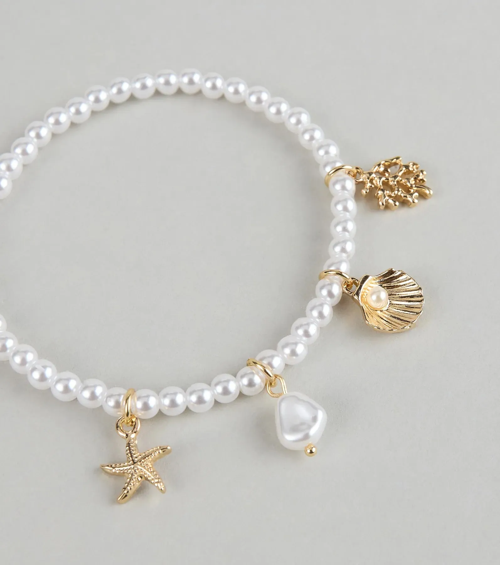 Coastal Cutie Faux Pearl Charm Bracelet sold by Windsor product image thumbnail 2