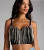 Drop the Sparkle Rhinestone Bustier sold by Windsor