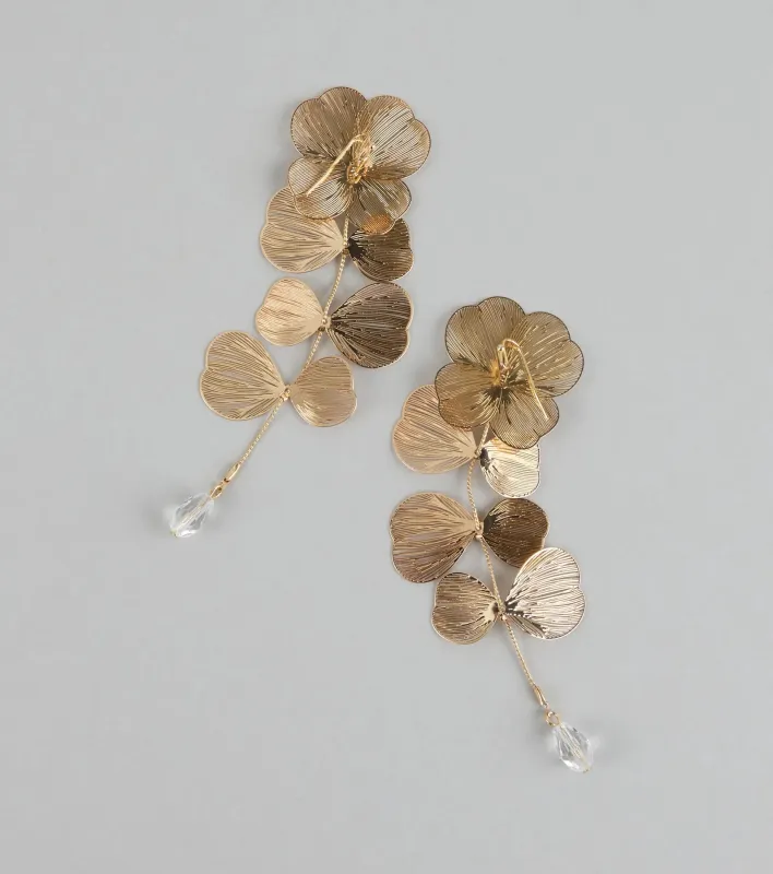 Botanic Chic Textured Leaf Earrings sold by Windsor