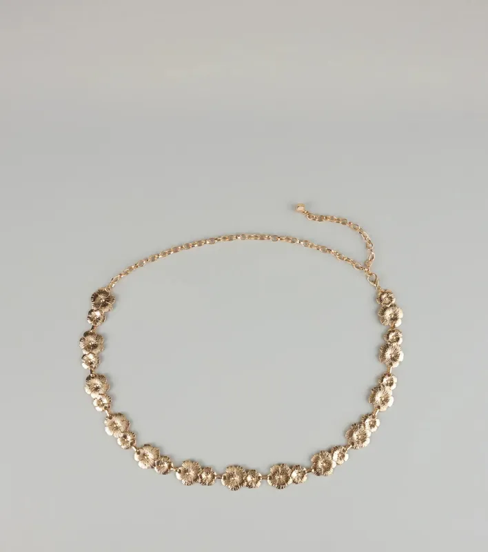 Bloom Babe Flower Chain Belt sold by Windsor