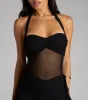 Bring The Drama Sheer Mesh Bodycon Mini Dress sold by Windsor