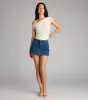 Flirty Angles One-Shoulder Crop Top sold by Windsor