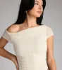 Flirty Angles One-Shoulder Crop Top sold by Windsor