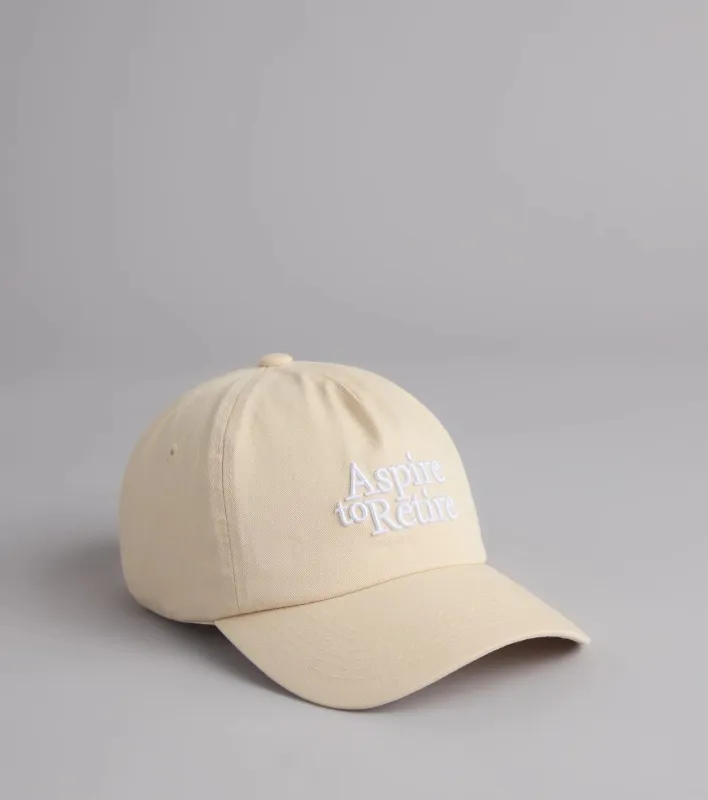 Aspire To Retire Baseball Cap sold by Windsor