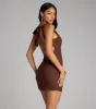Lowkey Head Turner Open Back Mini Dress sold by Windsor