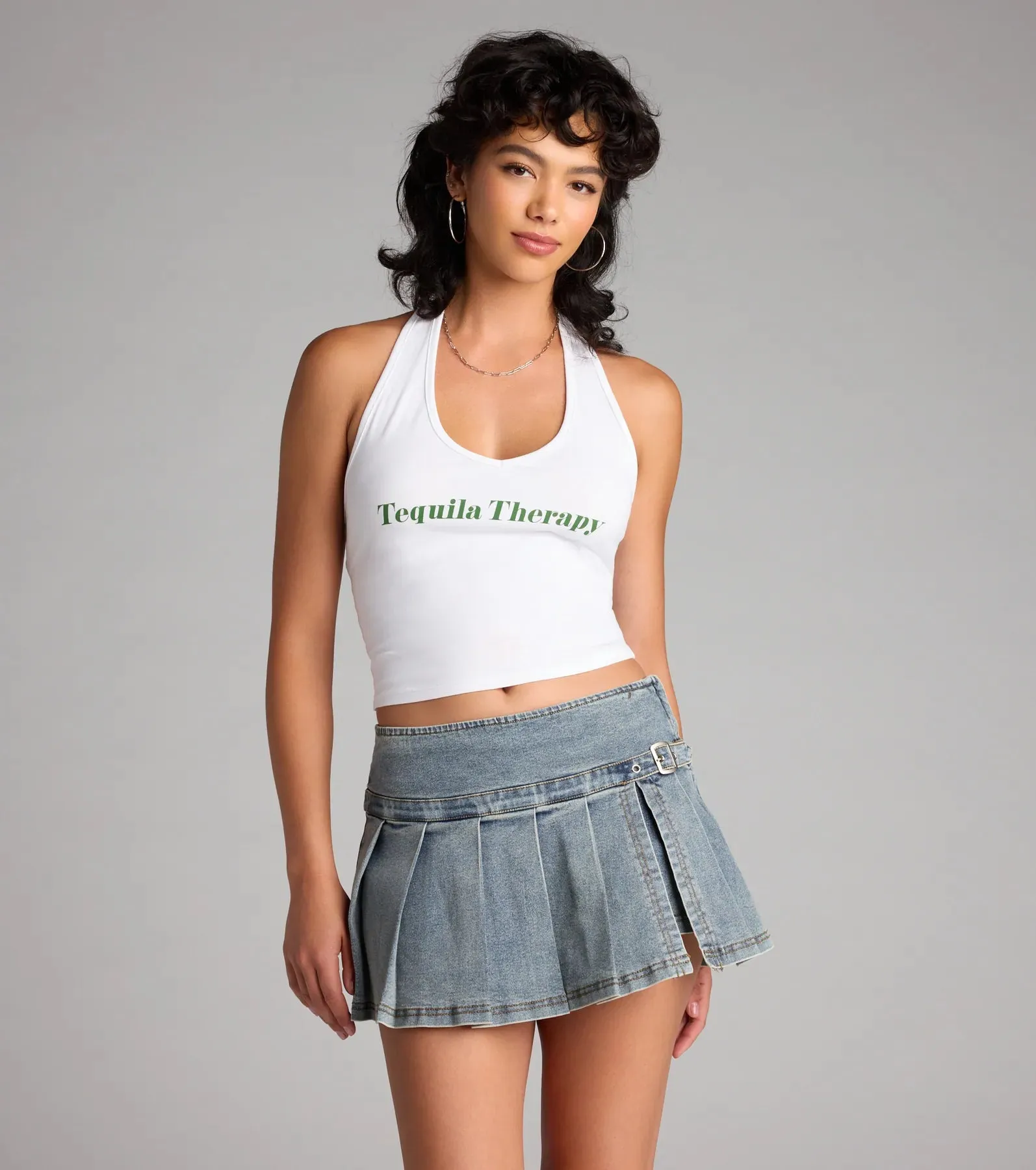 Off Duty Cool Denim Mini Skort sold by Windsor product image thumbnail 4