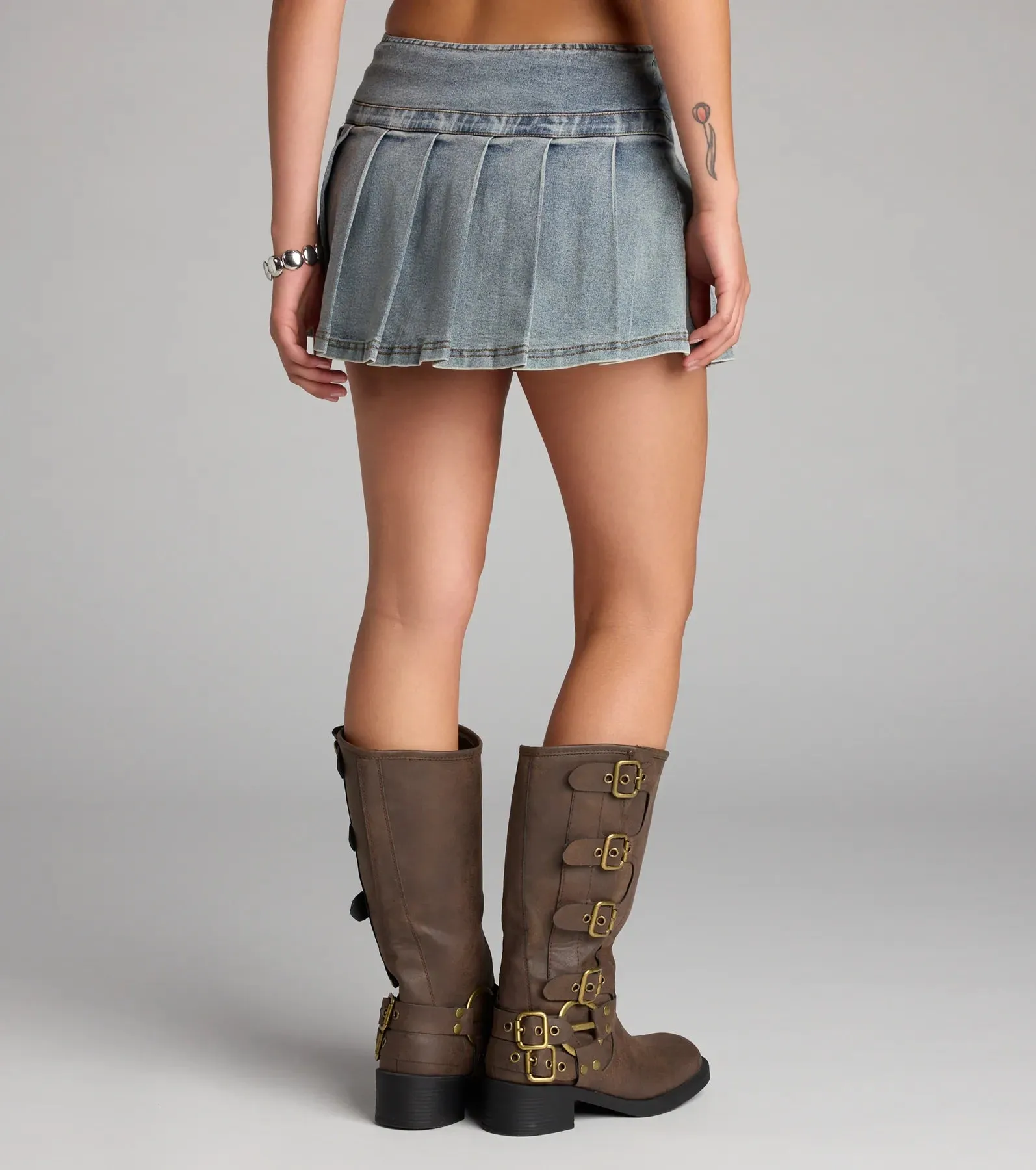 Off Duty Cool Denim Mini Skort sold by Windsor product image thumbnail 2