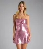 Bow And Behold Sequin Mini Dress sold by Windsor
