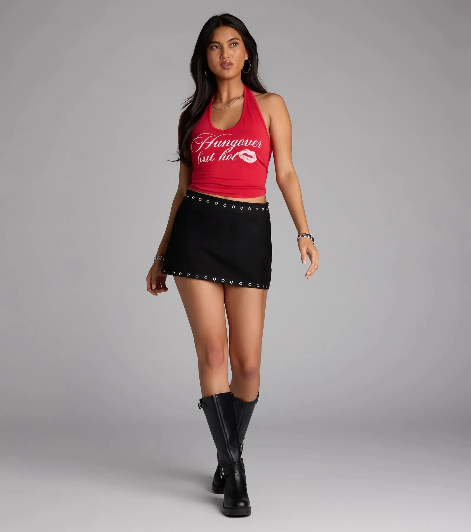 Too Hot to Handle Bodycon Denim Mini Skirt sold by Windsor