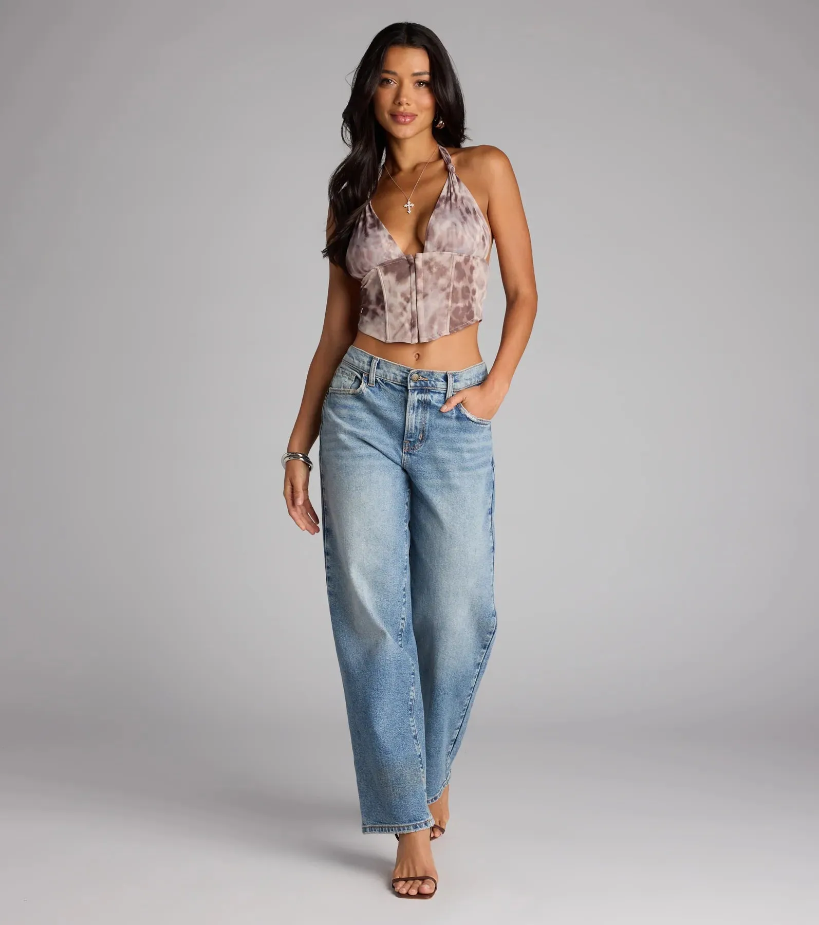 Love You Knot Halter Corset Top sold by Windsor product image thumbnail 3