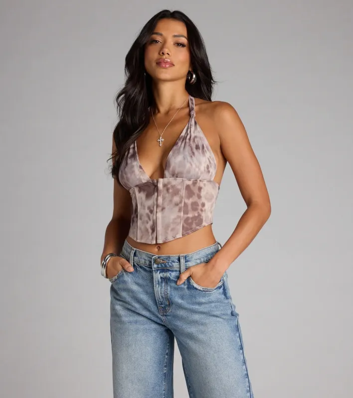 Love You Knot Halter Corset Top sold by Windsor