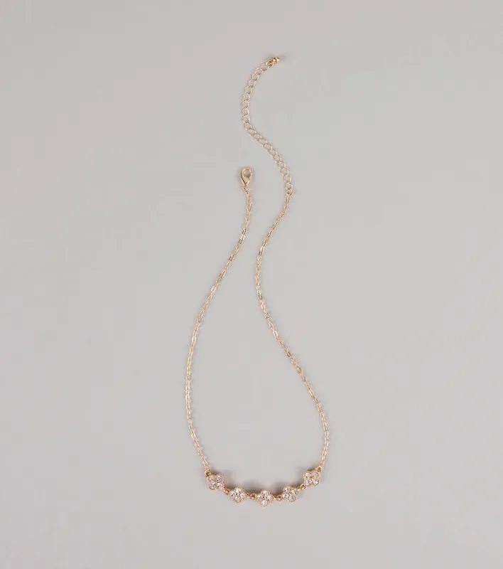 Lucky Girl Energy Clover Charm Necklace sold by Windsor