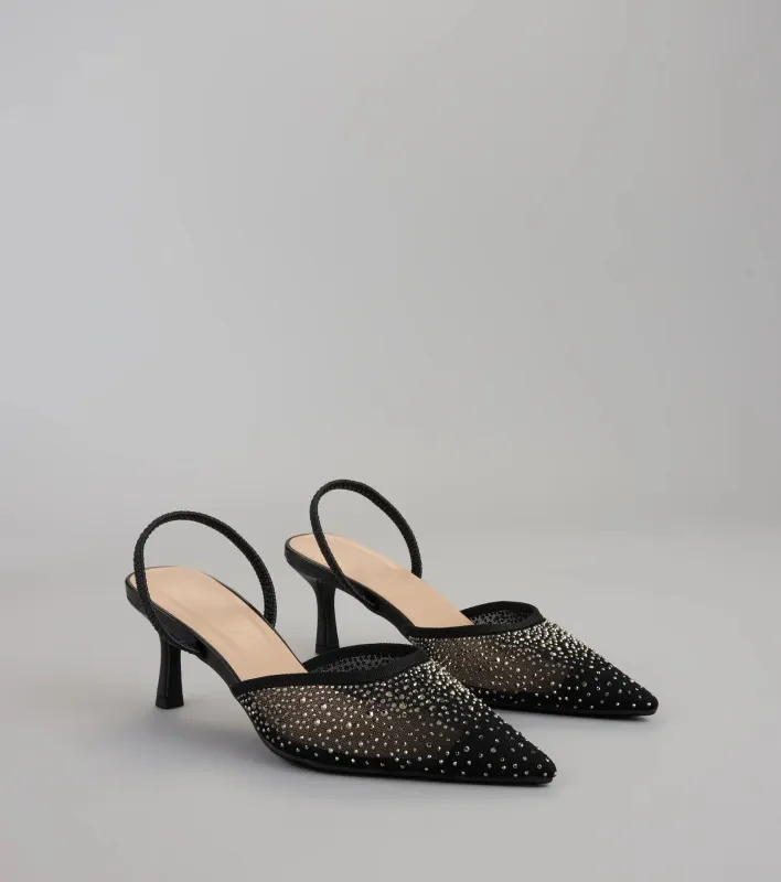 She Came to Sparkle Slingback Heels sold by Windsor