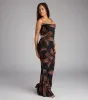 Bloom With Grace Lace-Up Maxi Dress sold by Windsor