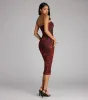 Chic Glimpse Floral Tube Midi Dress sold by Windsor