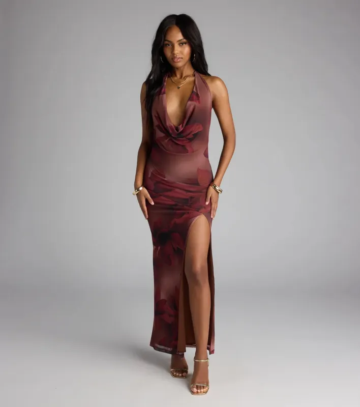 Drama Meets Paradise Floral Maxi Dress sold by Windsor