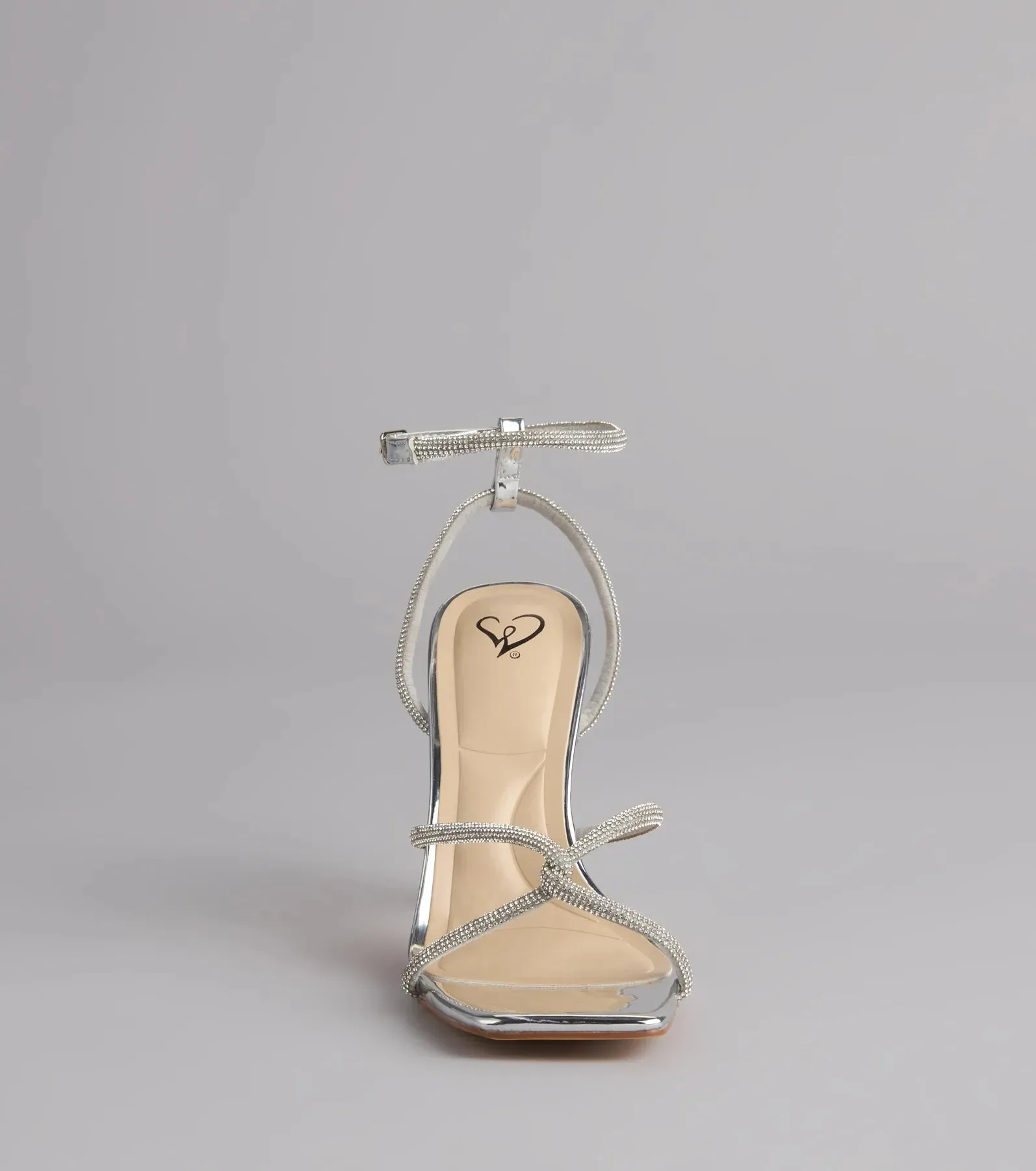 VIP Only Rhinestone Metallic Block Heels sold by Windsor product image thumbnail 3