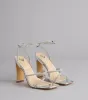VIP Only Rhinestone Metallic Block Heels sold by Windsor