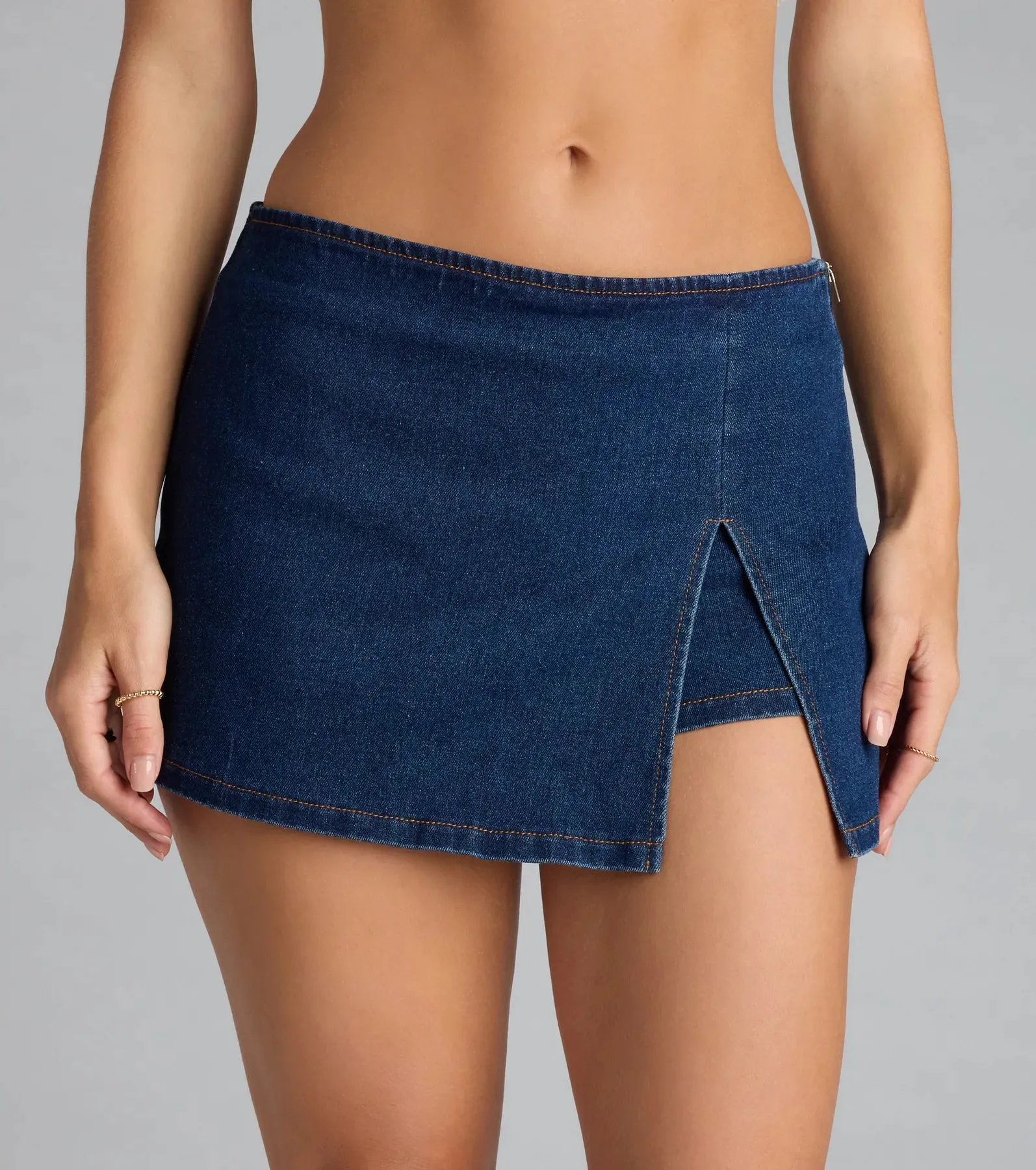 Definite Perfection Denim Mid Rise Skort sold by Windsor product image thumbnail 3