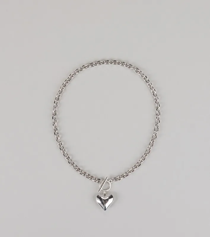 Love On Lock Heart Chain Necklace sold by Windsor