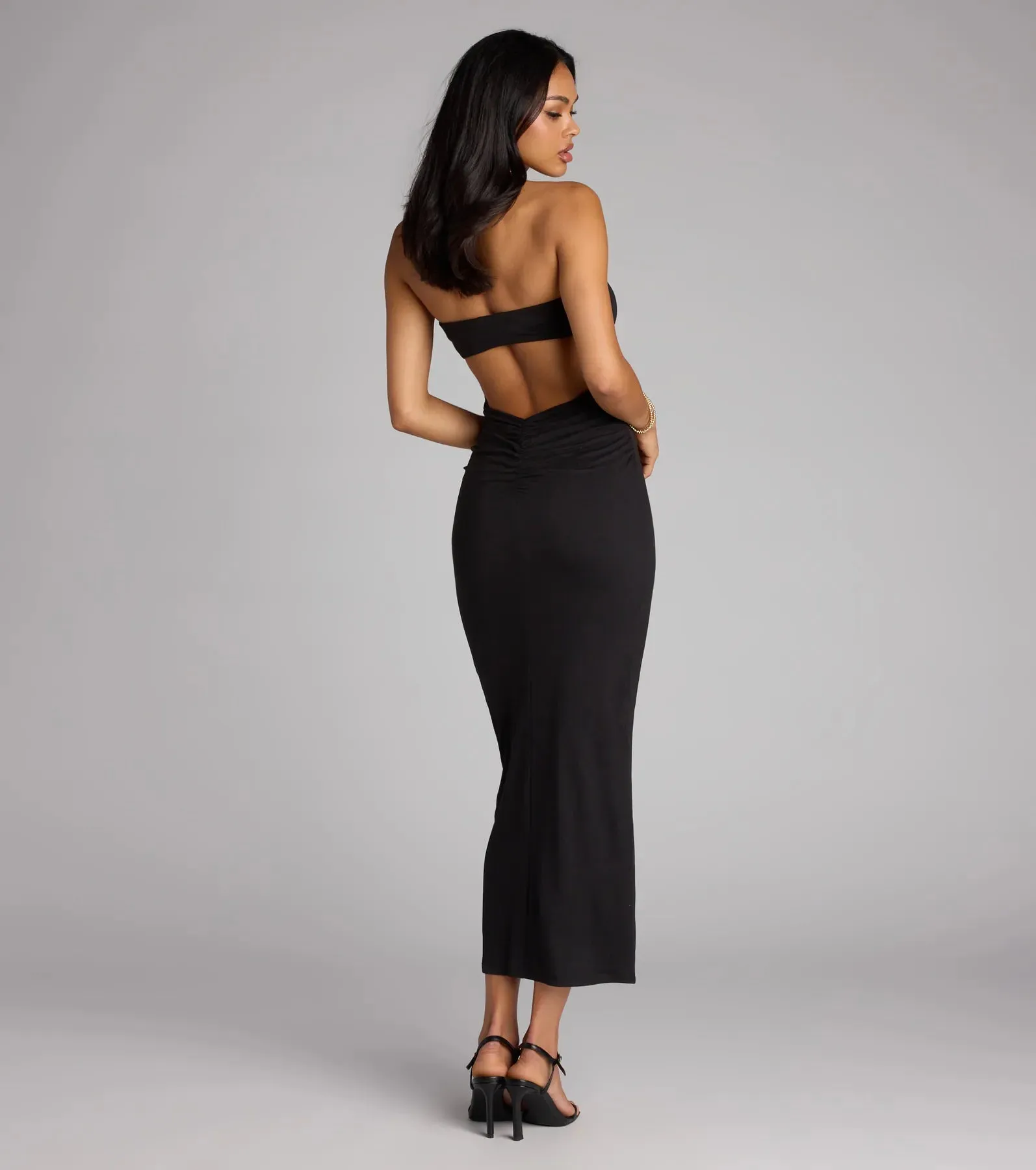 That Girl Energy Cutout Tube Midi Dress sold by Windsor product image thumbnail 2