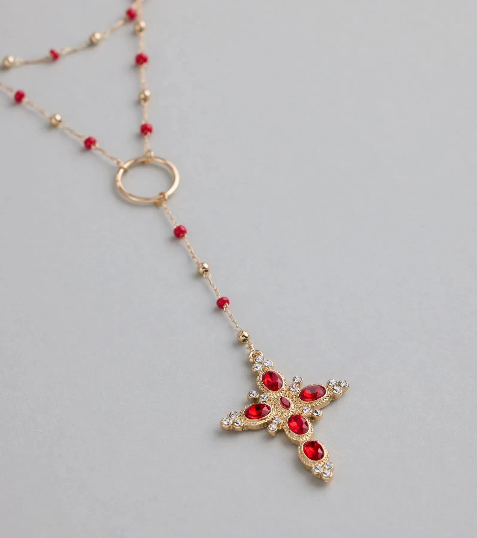 Bless Your Drama Layered Cross Necklace sold by Windsor product image thumbnail 2