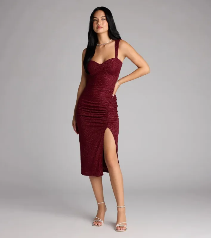 Savannah Glitter Cutout Midi Formal Dress sold by Windsor