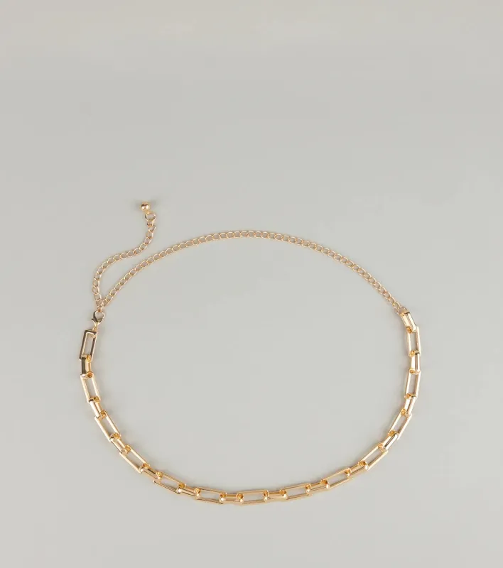 Power Play Rectangular Chain Belt sold by Windsor